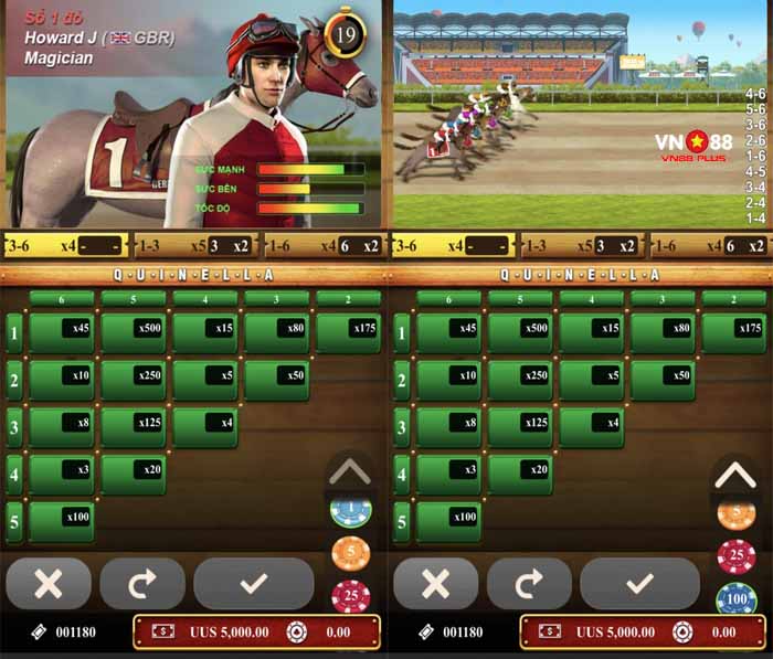 game đua ngựa điện tử thẻ